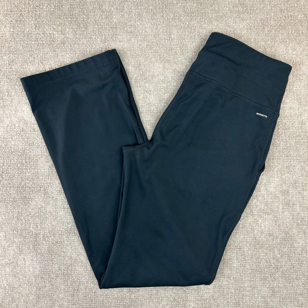 Mondetta Performance Luxury Leggings Womens Medium Black Stretch Mid Rise Gym